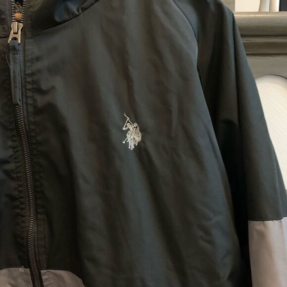 U.S. Polo Assn.Men’s Black & Gray Windbreaker sz XXL EUC - Picture 2 of 5